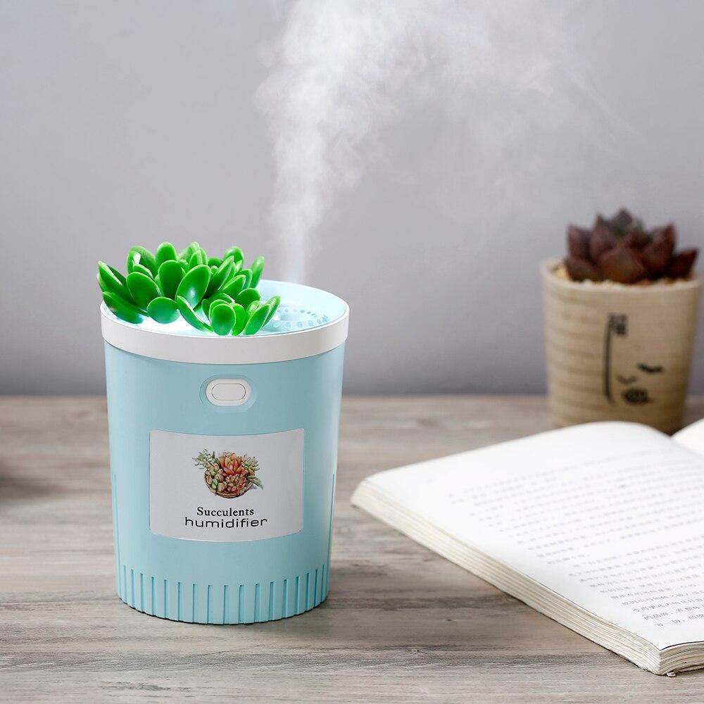 Mini Succulent USB Humidifier LightBlue | Sage & Sill