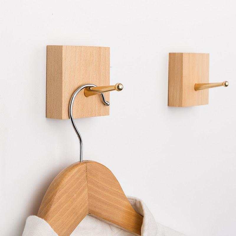 Brass Wall Hanger Hook Beech Wheat | Sage & Sill